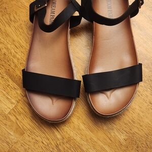 Dream Pairs Women's Black Sandals